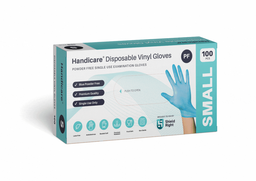 Shield Right Packaging Design Disposable Gloves
