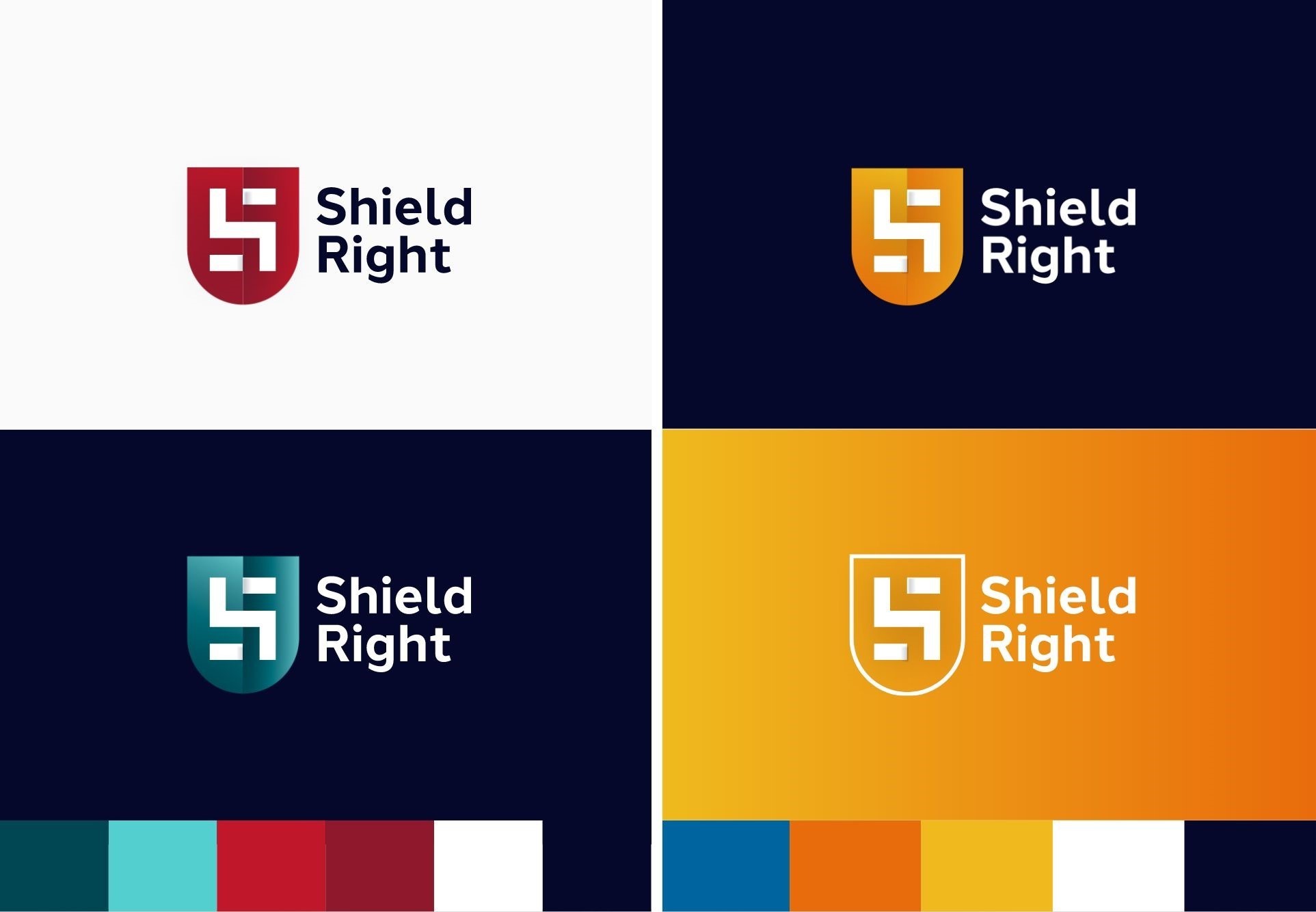 Shield Right Logo design